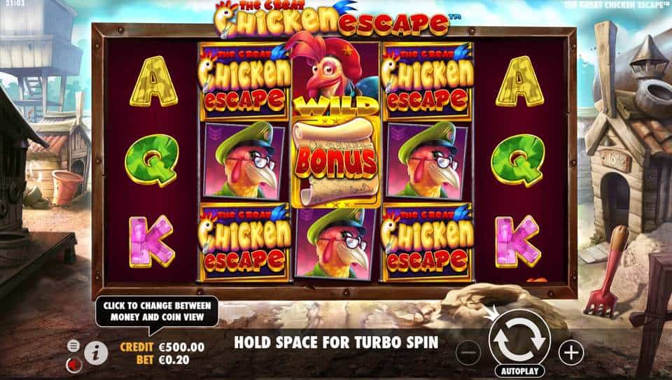 The Great Chicken Escape Slot Game Free Play at Casino Ireland 01