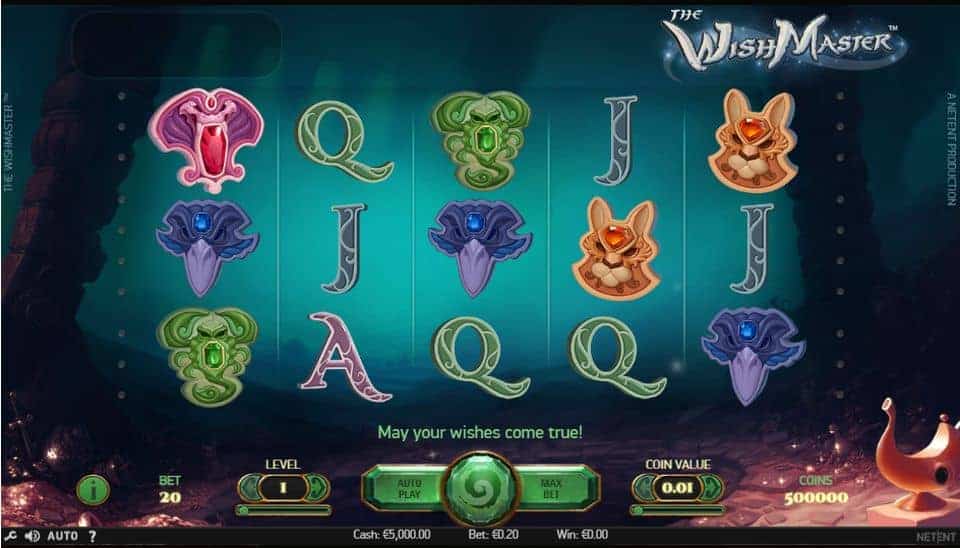 The Wish Master Slot Game Free Play at Casino Ireland 01