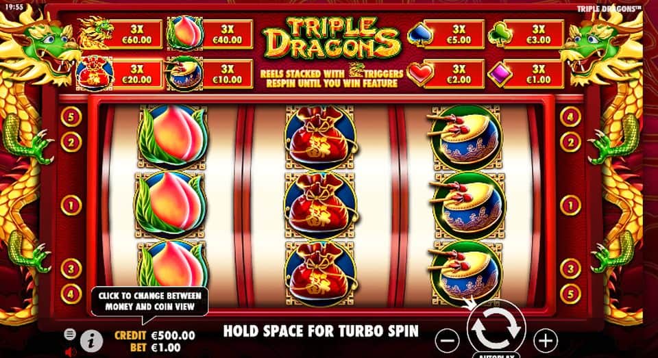 Triple Dragons Slot Game Free Play at Casino Ireland 01
