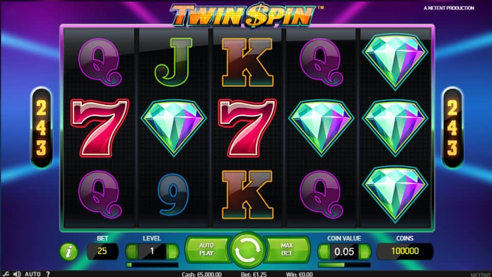 Twin Spin Slot Game Free Play at Casino Ireland 01