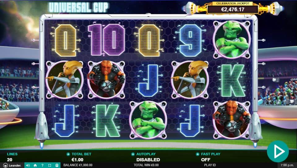 Universal Cup Slot Game Free Play at Casino Ireland 01