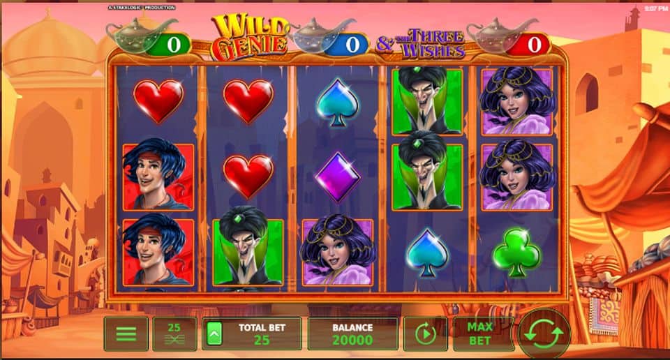 Wild Genie and the Three Wishes Slot Game Free Play at Casino Ireland 01