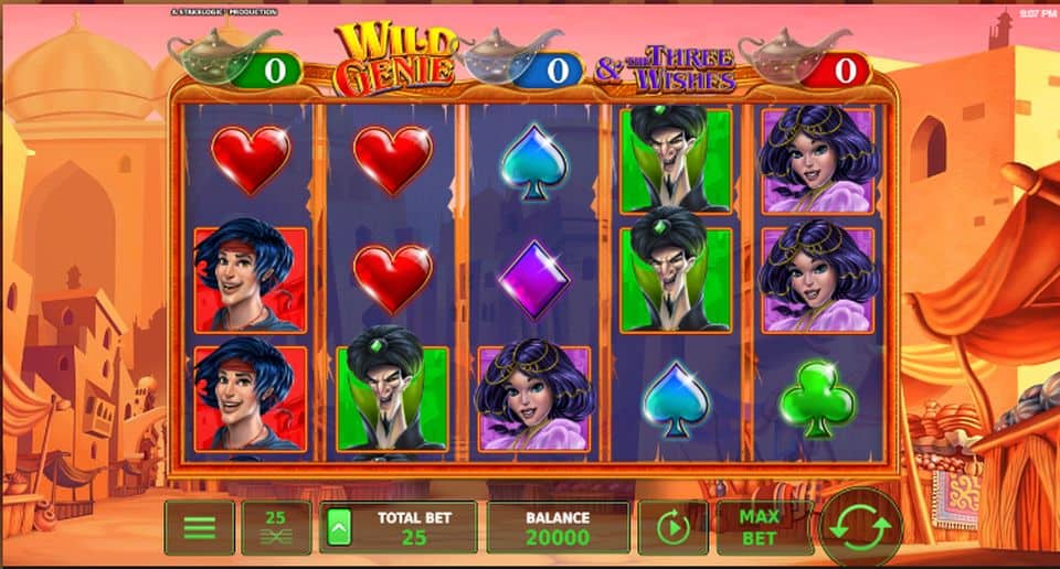 Wild Genie and the Three Wishes Slot Game Free Play at Casino Ireland 01
