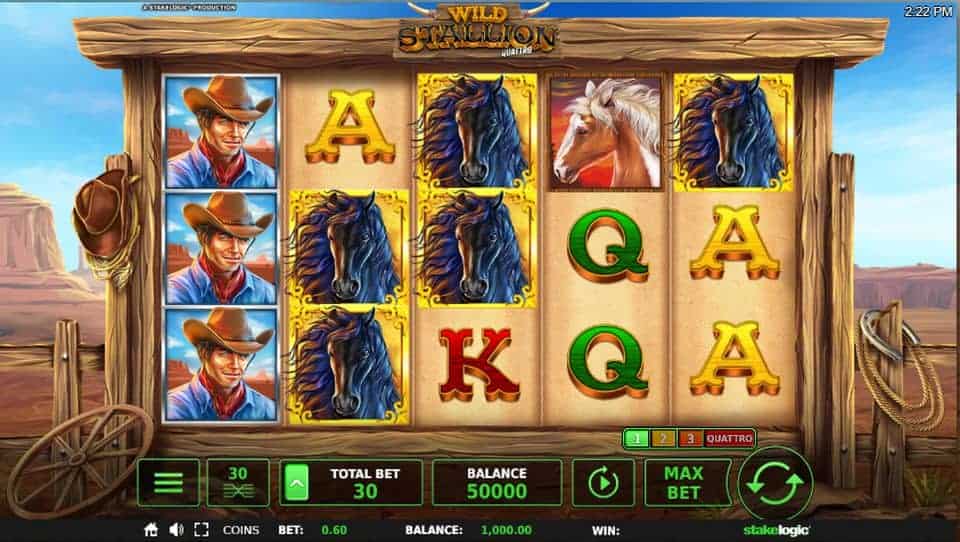Wild Stallion Quattro Slot Game Free Play at Casino Ireland 01