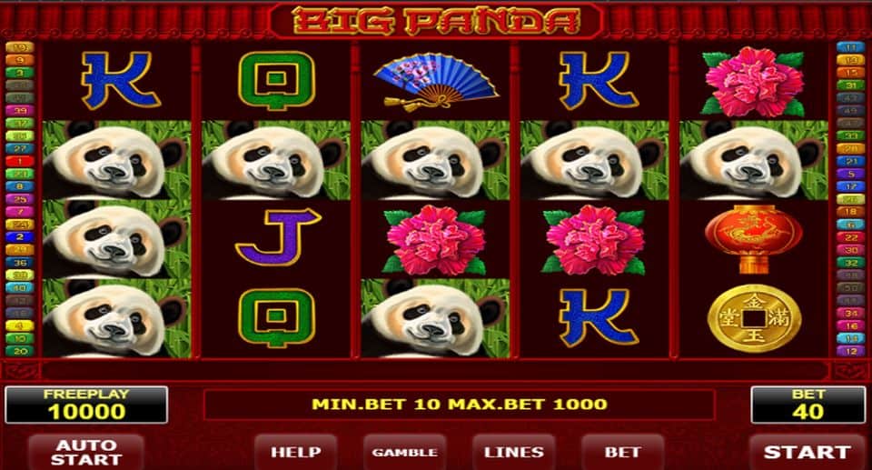 Big Panda Slot Game Free Play at Casino Ireland 01