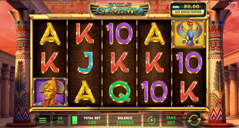 Book of Cleopatra Slot Game Free Play at Casino Ireland 01