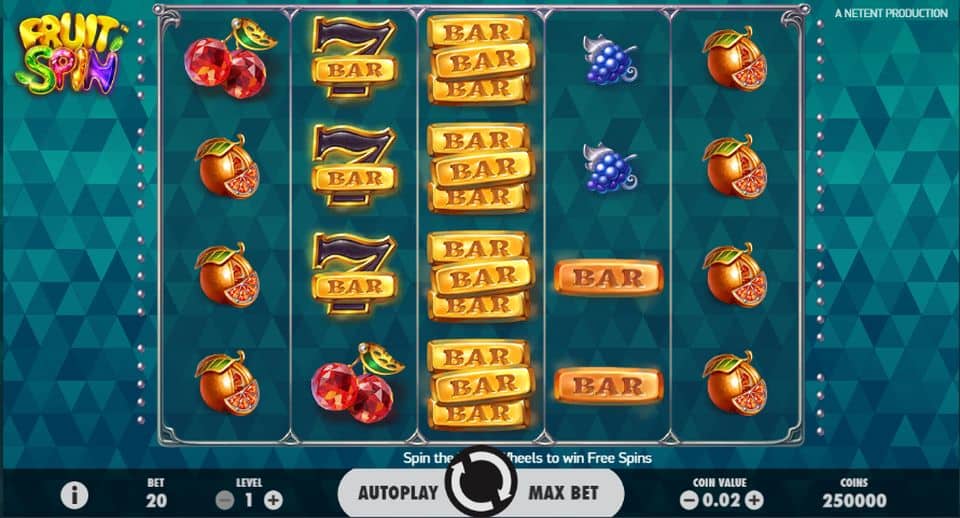 Fruit Spin Slot Game Free Play at Casino Ireland 01