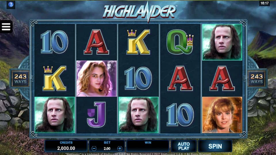 Highlander Slot Game Free Play at Casino Ireland 01