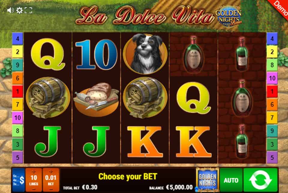 La Dolce Vita GNB Slot Game Free Play at Casino Ireland 01