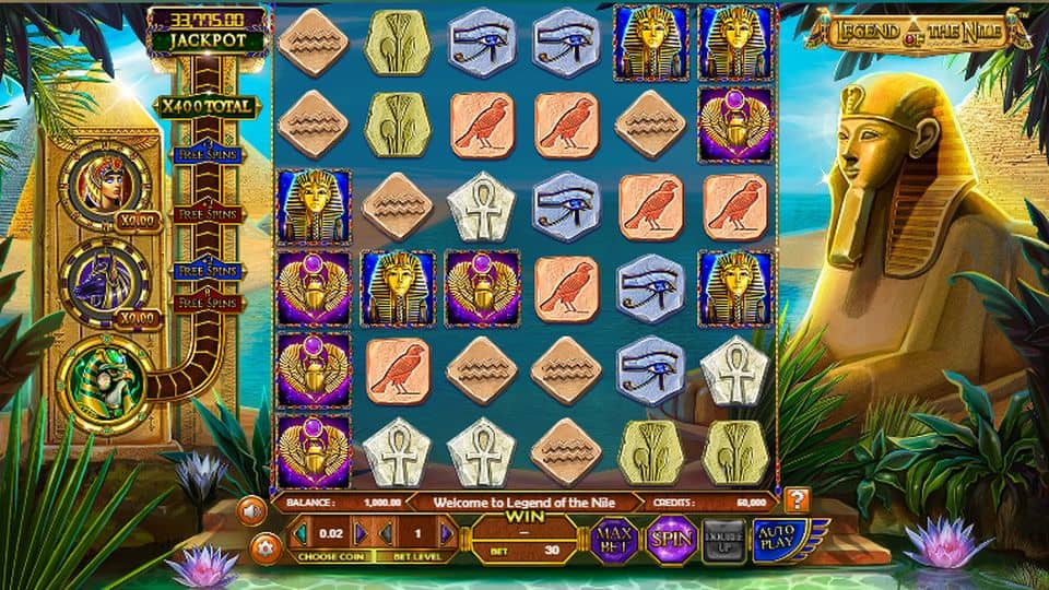 Legend of the Nile Slot Game Free Play at Casino Ireland 01