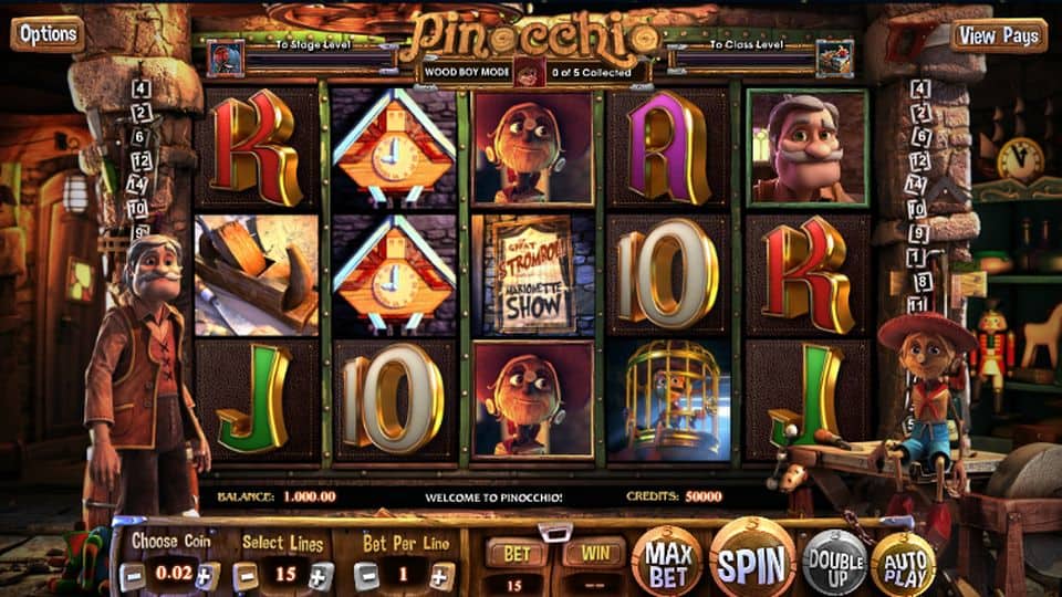 Pinocchio Slot Game Free Play at Casino Ireland 01