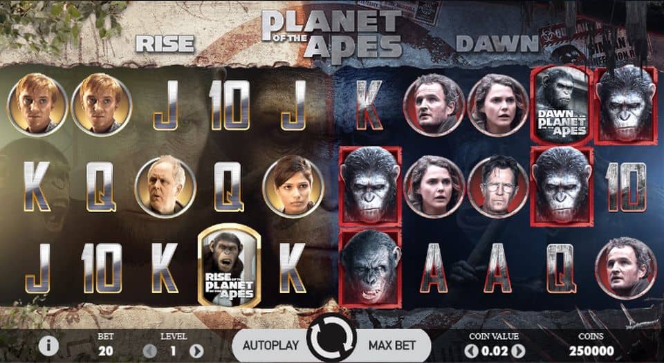 Planet of the Apes Slot Game Free Play at Casino Ireland 01