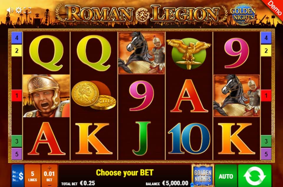 Roman Legion GNB Slot Game Free Play at Casino Ireland 01