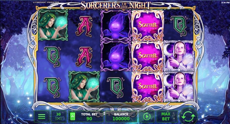 Sorcerers of the Night Slot Game Free Play at Casino Ireland 01