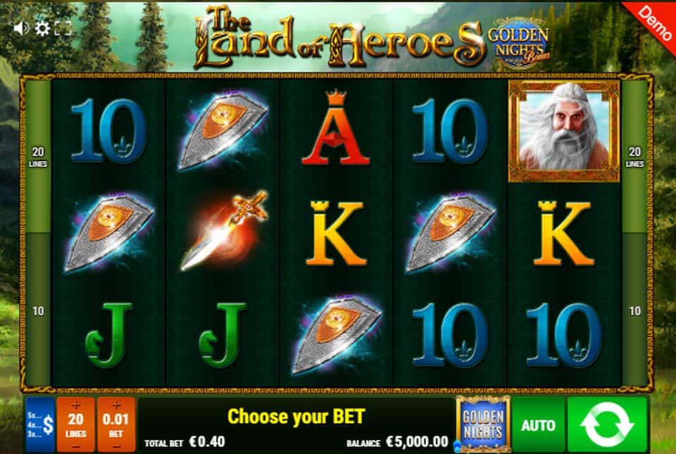 The Land of Heroes GNB Slot Game Free Play at Casino Ireland 01