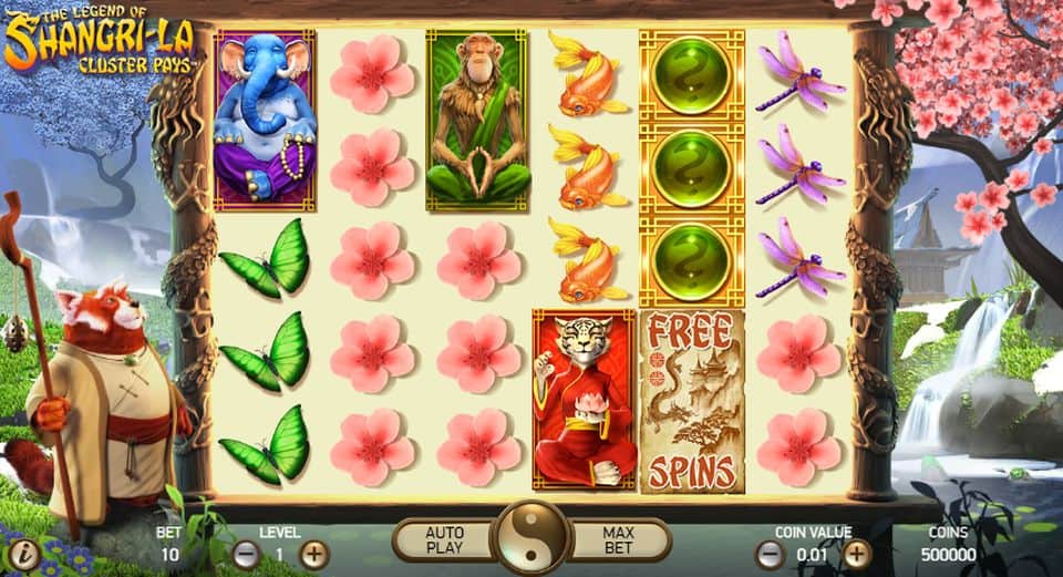 The Legend of Shangri-La Cluster Pays Slot Game Free Play at Casino Ireland 01