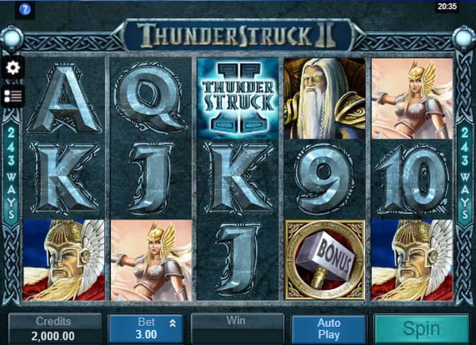 Thunderstruck II Slot Game Free Play at Casino Ireland 01
