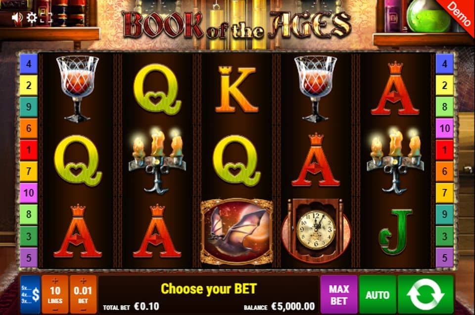 Book of the Ages Slot Game Free Play at Casino Ireland 01