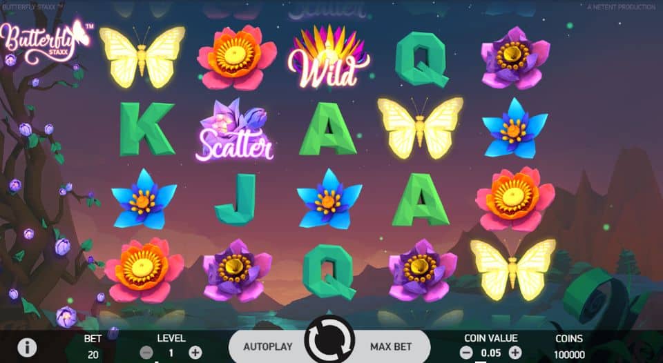 Butterfly Staxx Slot Game Free Play at Casino Ireland 01