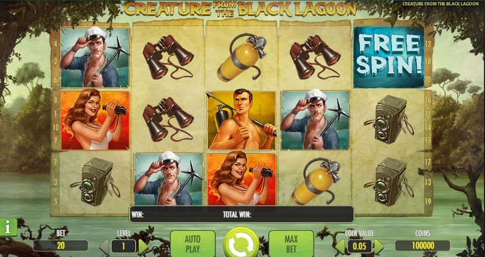Creature from the Black Lagoon Slot Game Free Play at Casino Ireland 01