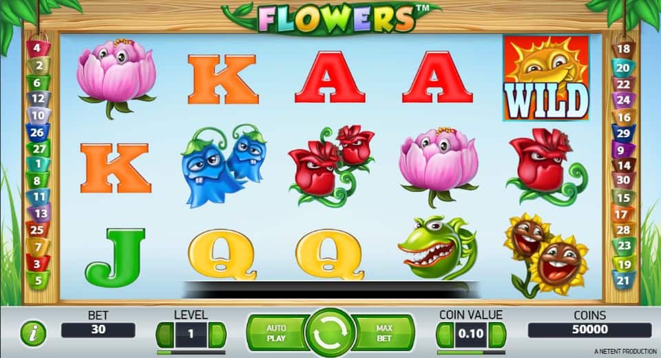 Flowers Slot Game Free Play at Casino Ireland 01