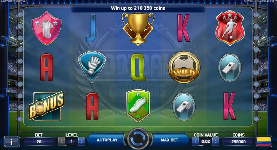 Football Champions Cup Slot Game Free Play at Casino Ireland 01