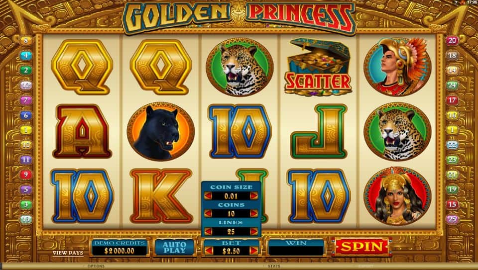 Golden Princess Slot Game Free Play at Casino Ireland 01