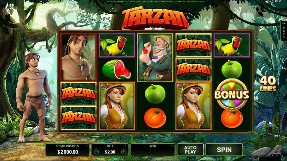 Tarzan Slot Game Free Play at Casino Ireland 01