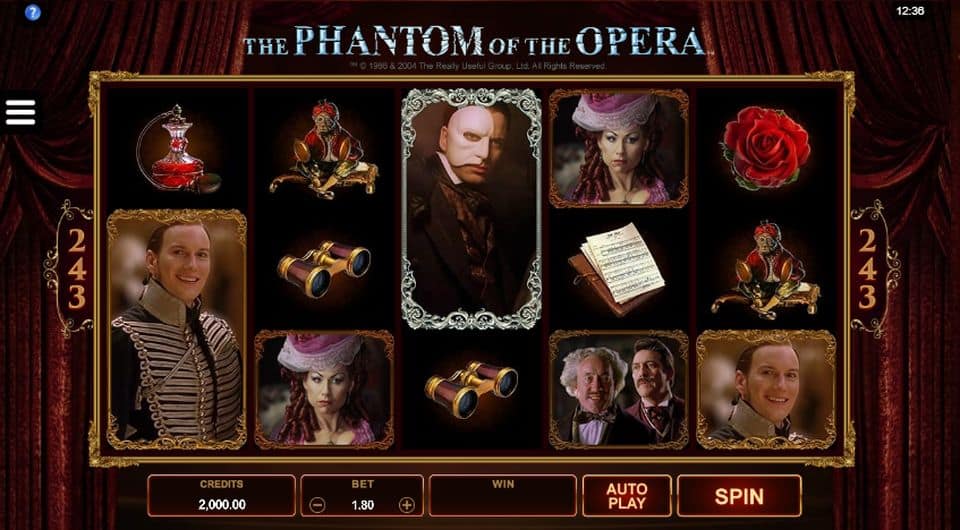 The Phantom of the Opera Slot Game Free Play at Casino Ireland 01
