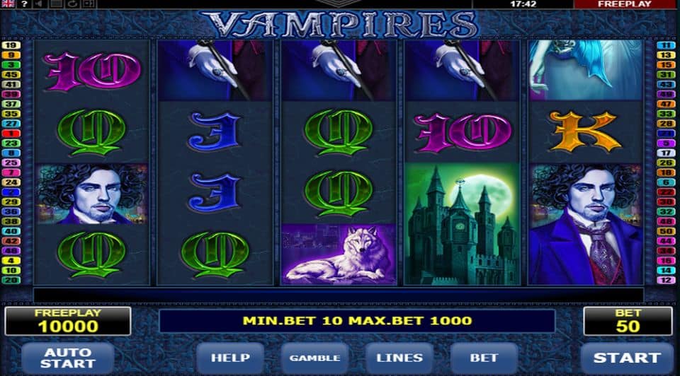 Vampires Slot Game Free Play at Casino Ireland 01