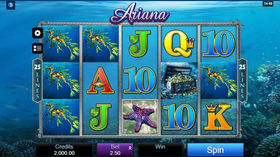 Ariana Slot Game Free Play at Casino Ireland 01