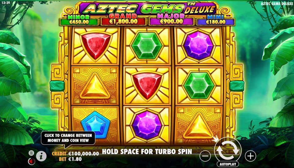 Aztec Gems Deluxe Slot Game Free Play at Casino Ireland 01