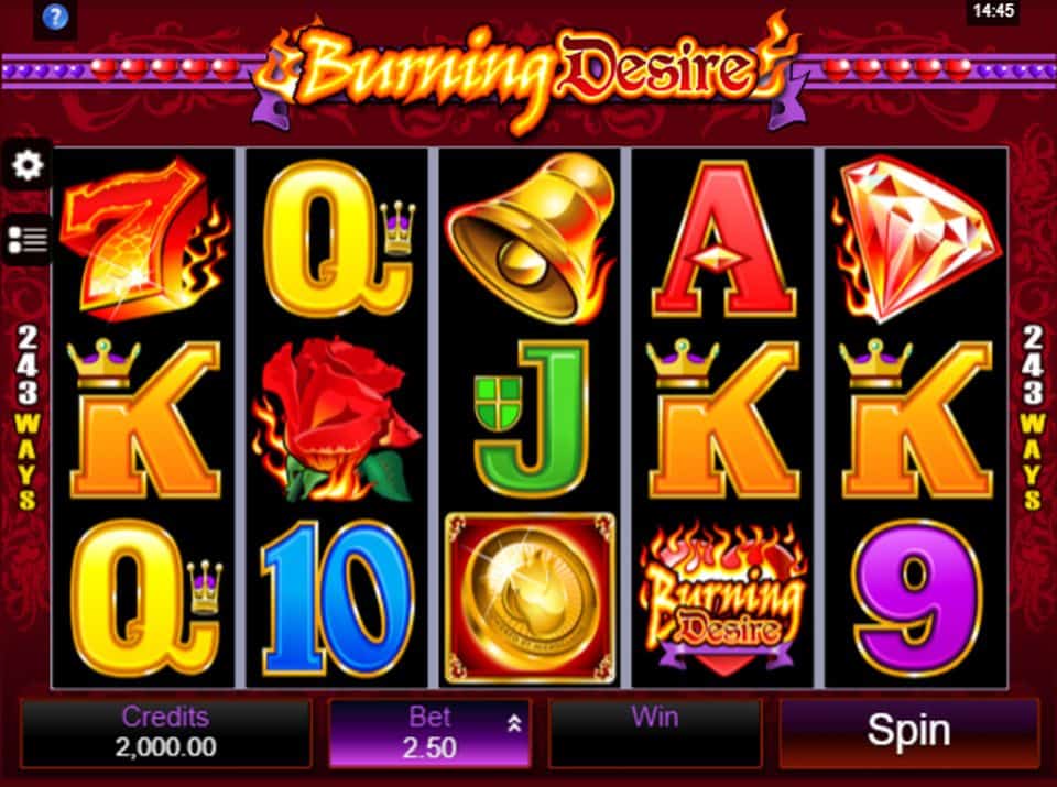 Burning Desire Slot Game Free Play at Casino Ireland 01
