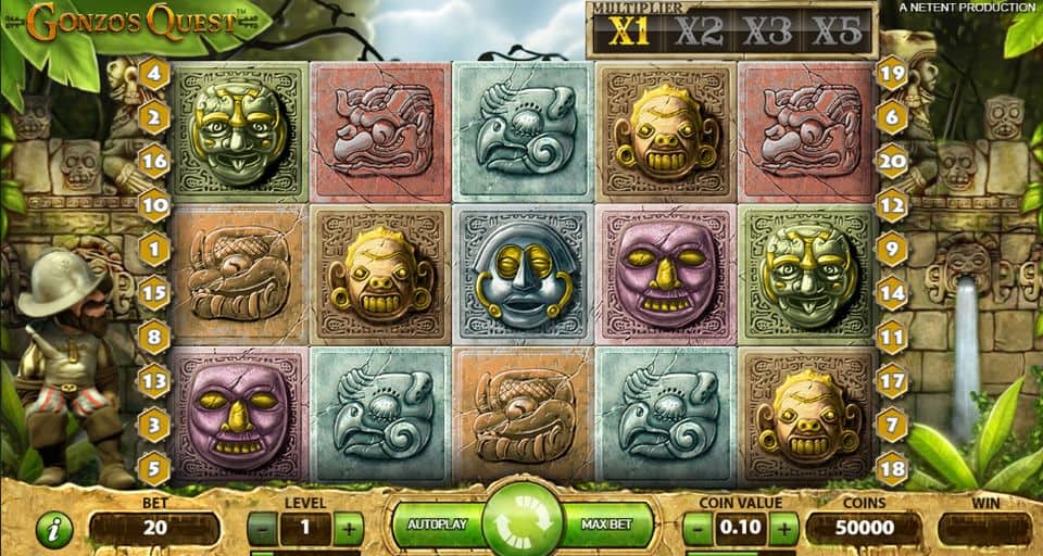 Gonzos Quest Slot Game Free Play at Casino Ireland 01