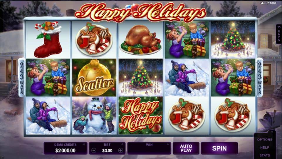 Happy Holidays Slot Game Free Play at Casino Ireland 01