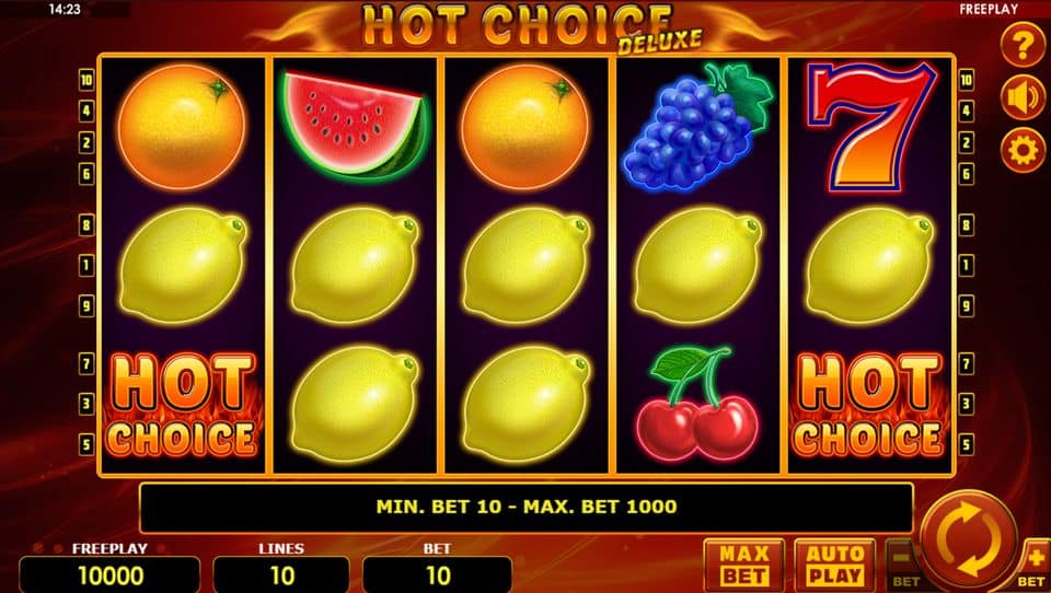 Hot Choice Deluxe Slot Game Free Play at Casino Ireland 01
