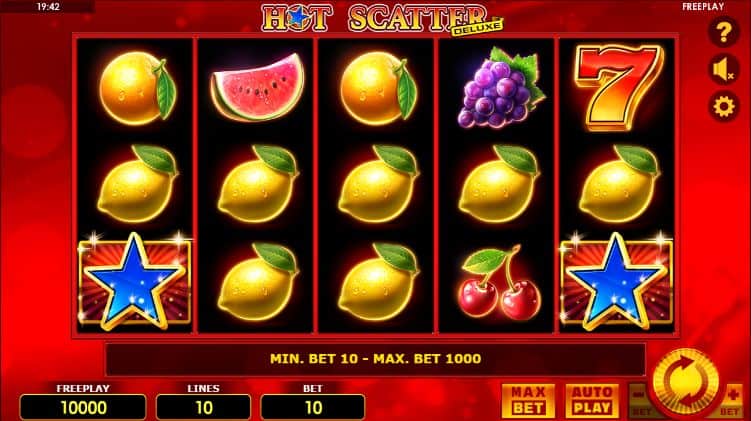 Hot Scatter Deluxe Slot Game Free Play at Casino Ireland 01