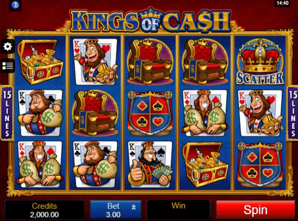 Kings of Cash Slot Game Free Play at Casino Ireland 01