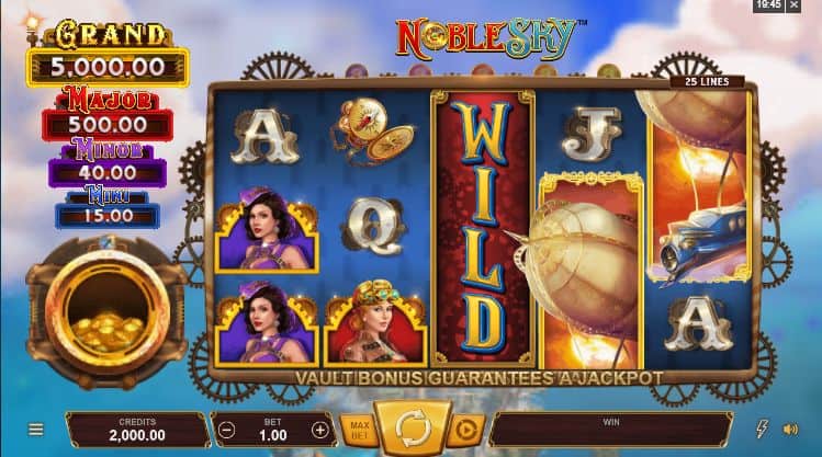 Noble Sky Slot Game Free Play at Casino Ireland 01