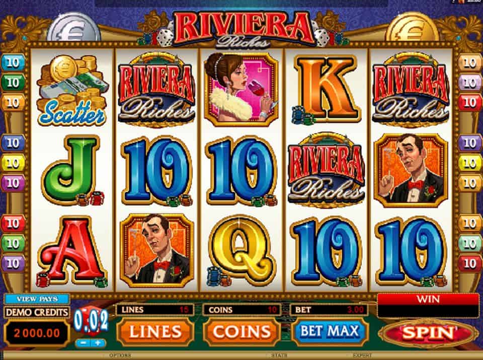 Riviera Riches Slot Game Free Play at Casino Ireland 01