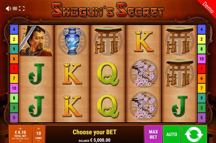 Shoguns Secret Slot Game Free Play at Casino Ireland 01