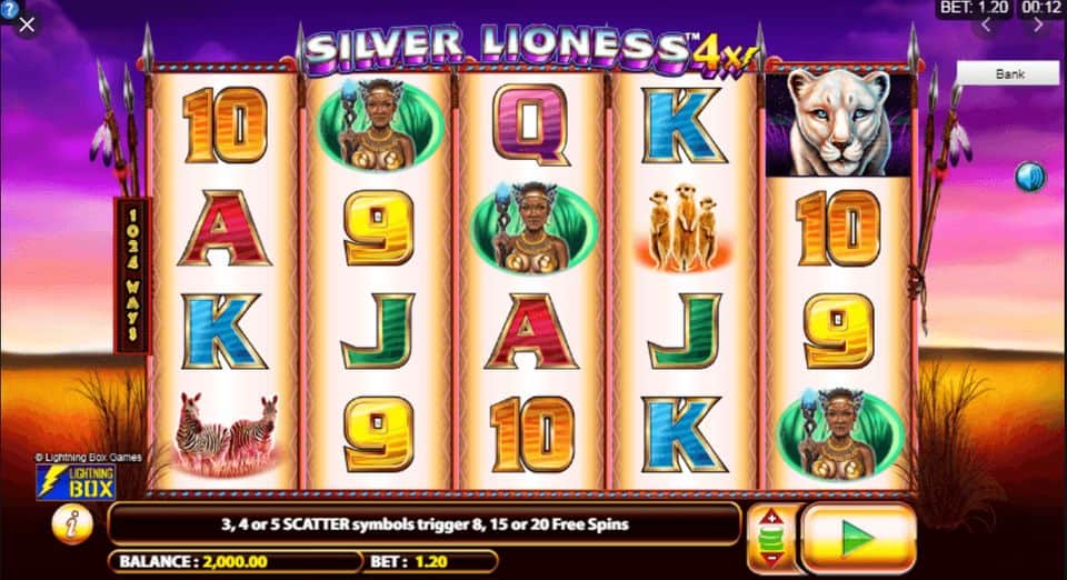 Silver Lioness 4X Slot Game Free Play at Casino Ireland 01