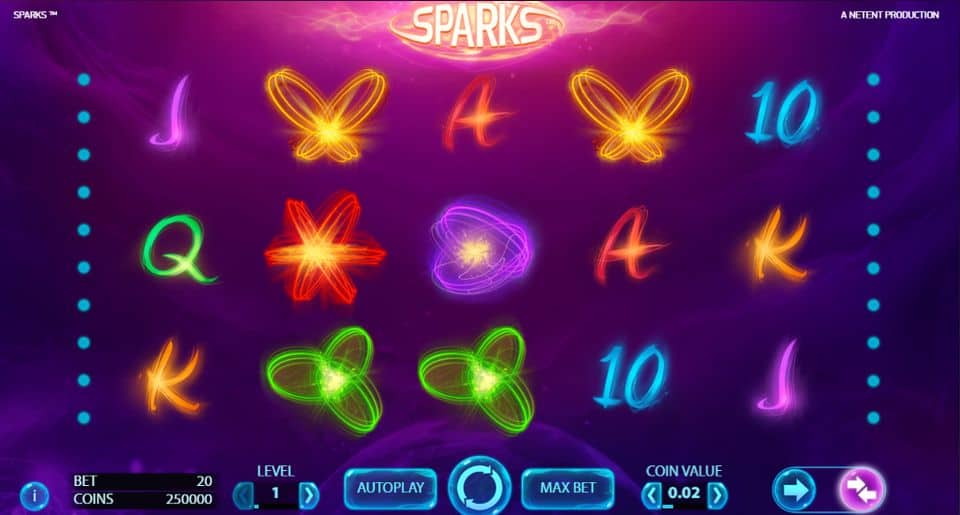 Sparks Slot Game Free Play at Casino Ireland 01