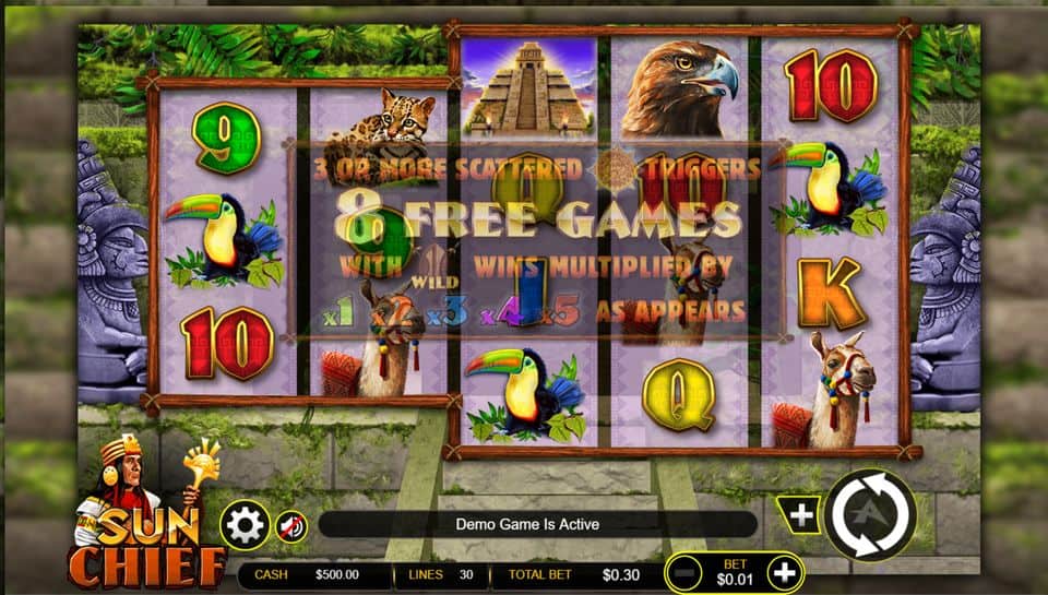 Sun Chief Slot Game Free Play at Casino Ireland 01