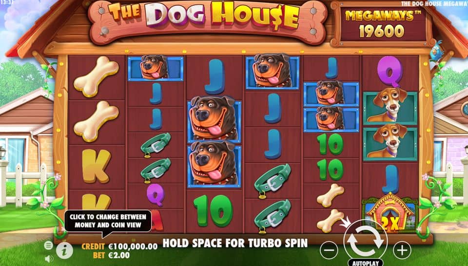 The Dog House Megaways Slot Game Free Play at Casino Ireland 01