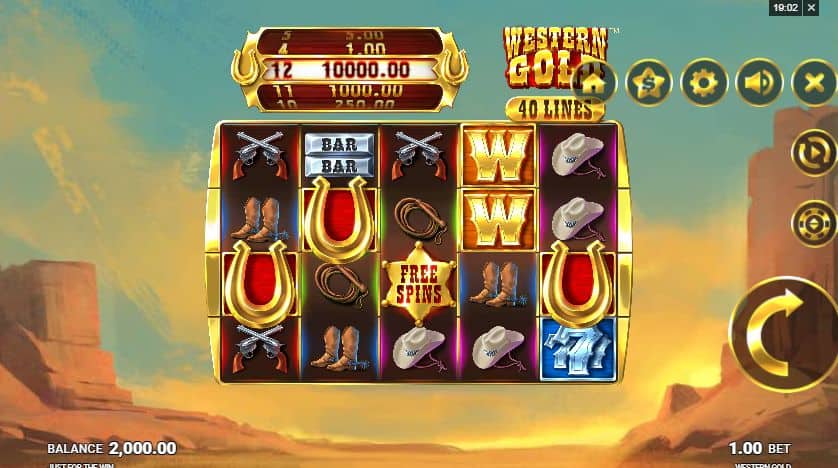 Western Gold Slot Game Free Play at Casino Ireland 01