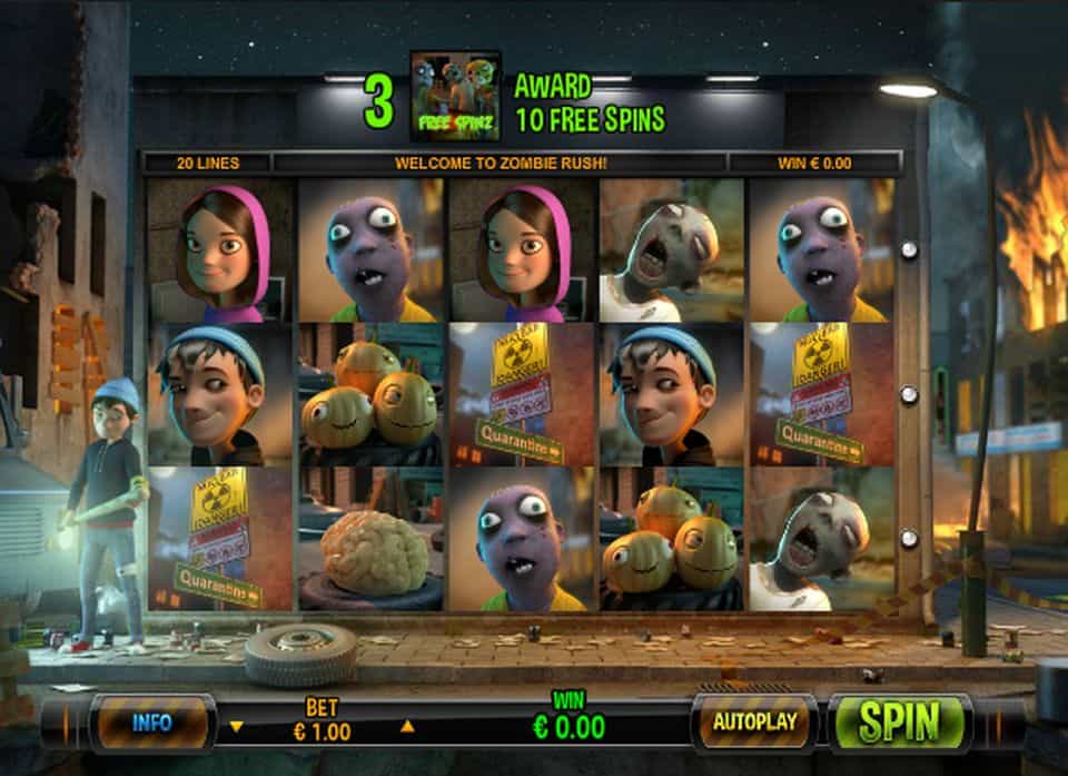 Zombie Rush Slot Game Free Play at Casino Ireland 01