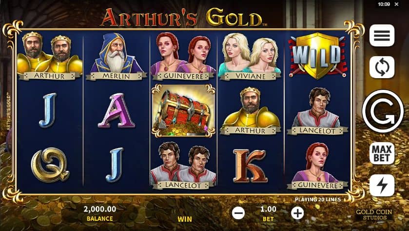 Arthurs Gold Slot Game Free Play at Casino Ireland 01