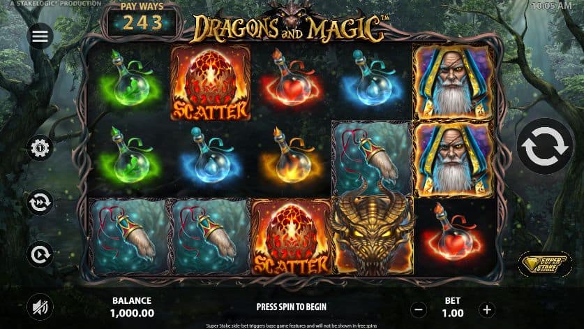 Dragons and Magic Slot Game Free Play at Casino Ireland 01