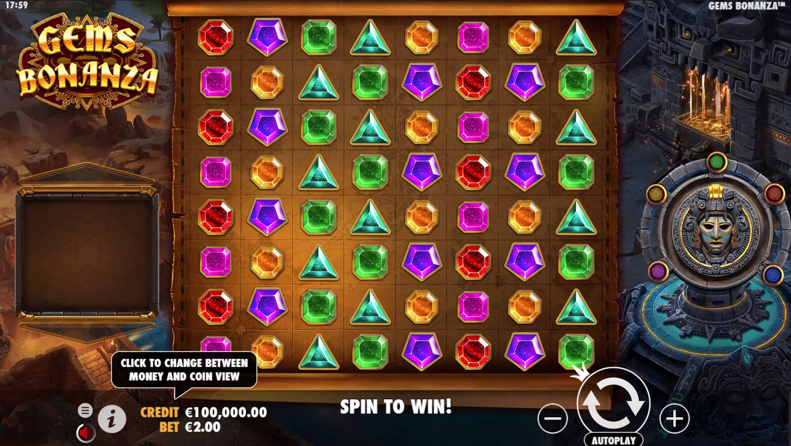 Gems Bonanza Slot Game Free Play at Casino Ireland 01